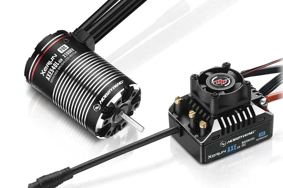 Hobbywing XERUN AXE 540 R2 2300Kv Brushless Motor &amp;amp; 80A ESC Crawler Combo image 134879