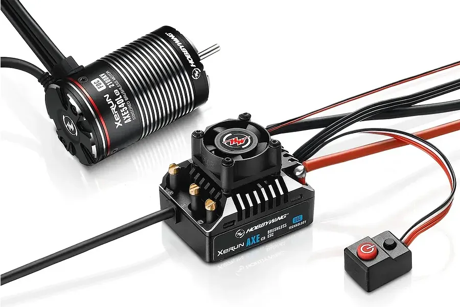 Hobbywing XeRun AXE 540L R2 1400Kv FOC Sensored Brushless 80A Motor and ESC Crawler Combo image 134890