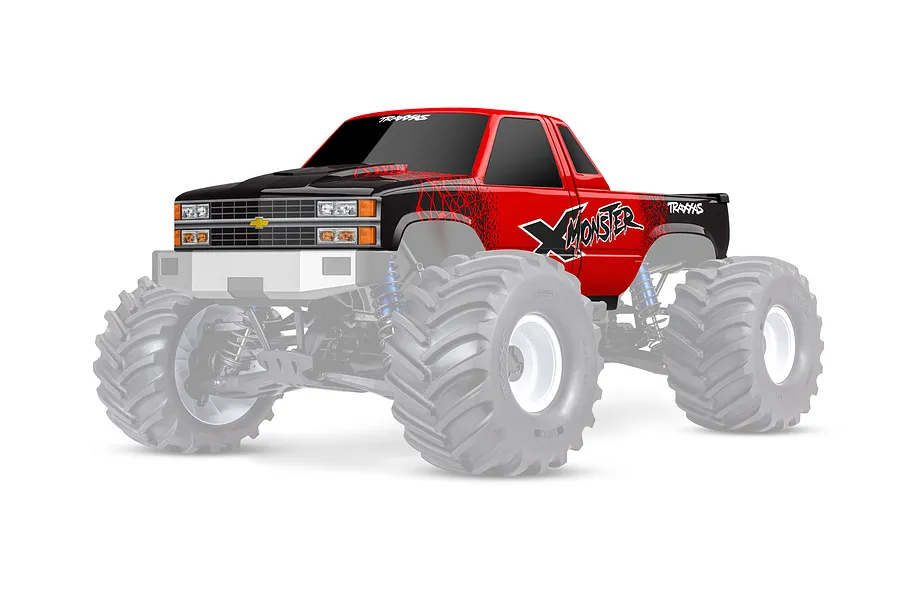 Traxxas 1/5 XMAXX MT Chevy Painted Body Shell - Red image 134944