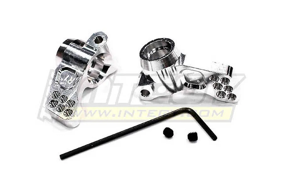 Integy Silver Aluminium SC10 1 Degree Rear Hub Set image 13510