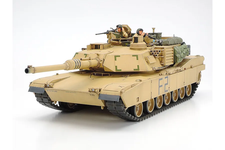Tamiya 1/35 U.S. M1A2 Abrams with 120mm Main Gun Tank Scaled Plastic Model Kit - Operation Iraqi Freedom image 135135