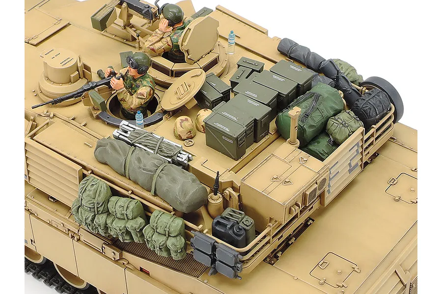Tamiya 1/35 U.S. M1A2 Abrams with 120mm Main Gun Tank Scaled Plastic Model Kit - Operation Iraqi Freedom image 135138