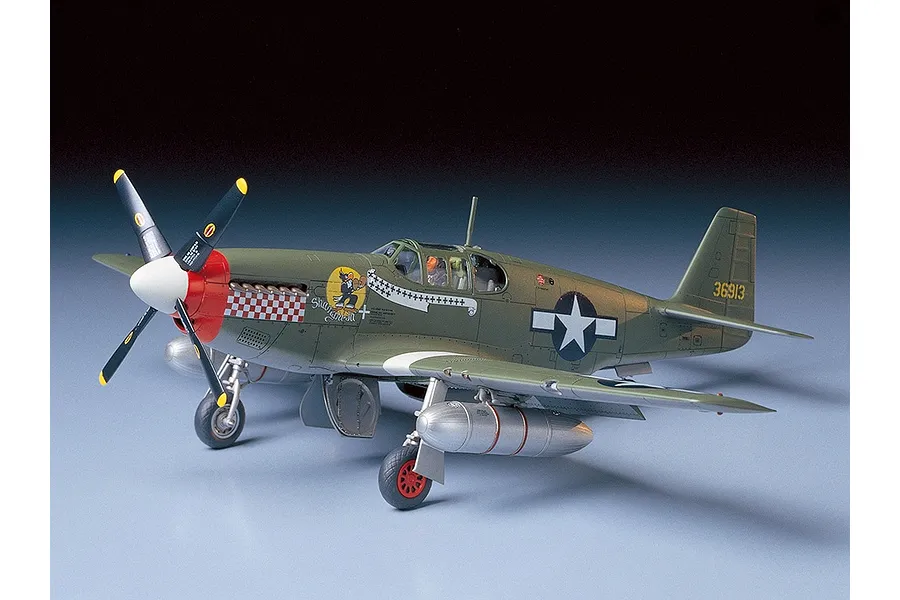 Tamiya 1/48 North American P-51B Mustang Fighter Scaled Plastic Model Kit image 135233