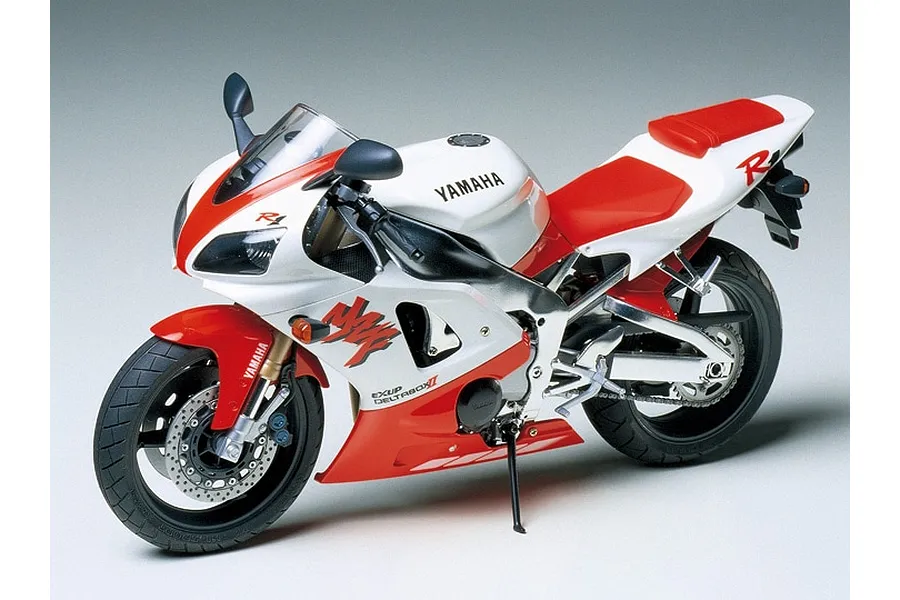 Tamiya 1/12 Yamaha YZF-R1 Super Sports Motorcycle Scaled Plastic Model Kit image 135273