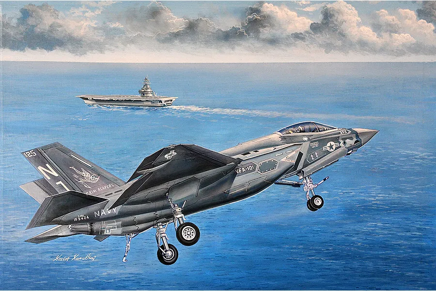 Trumpeter 1/32 Lockheed Martin F-35C Lightning II Scaled Plastic Model Kit image 135356