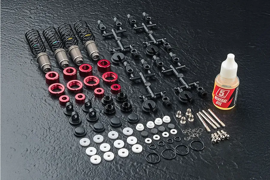 MST Red Aluminium Drift Shocks Set image 135416