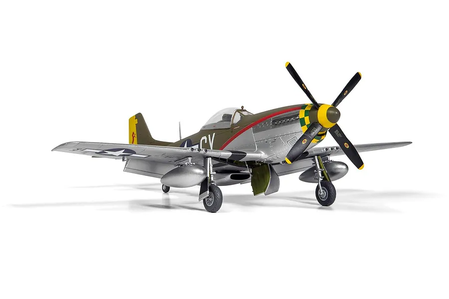 Airfix 1/48 North American P-51D Mustang Fighter Aircraft Scaled Plastic Model Kit image 135426