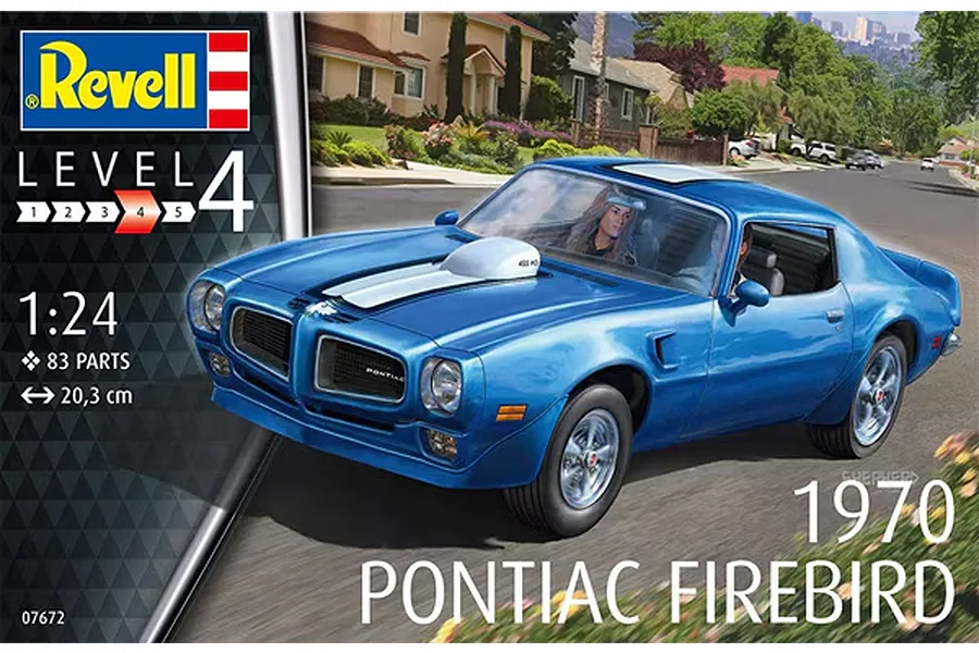 Revell 1/24 1970 Pontiac Firebird Scaled Plastic Model Set image 135533