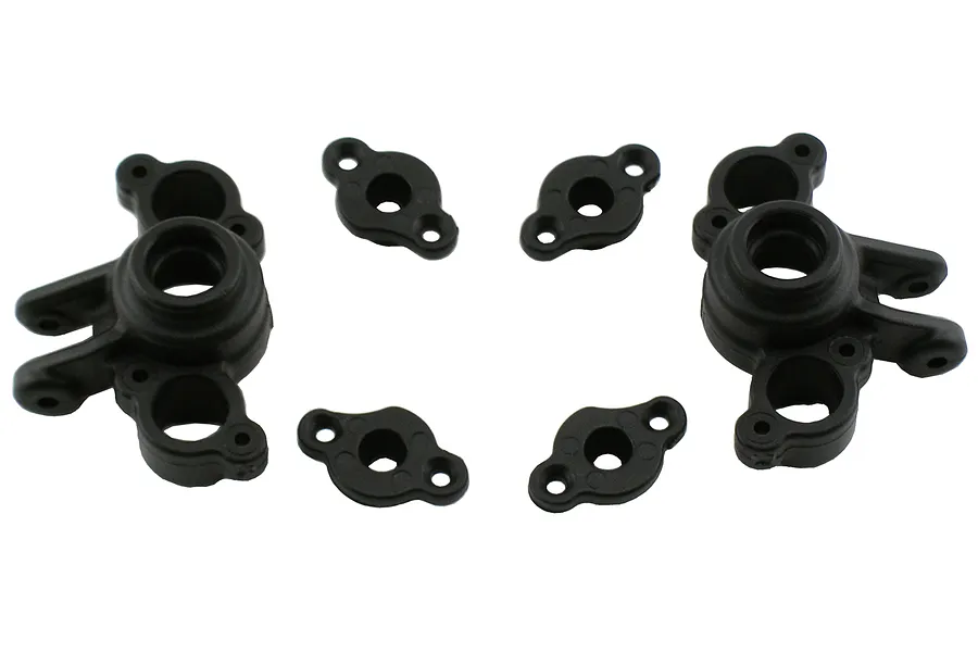 RPM Black Traxxas 1/16 Series Steering Hubs image 13556