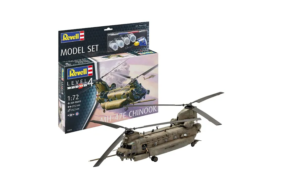 Revell 1/144 CH-47D Chinook Helicopter Scaled Plastic Model Set image 135565