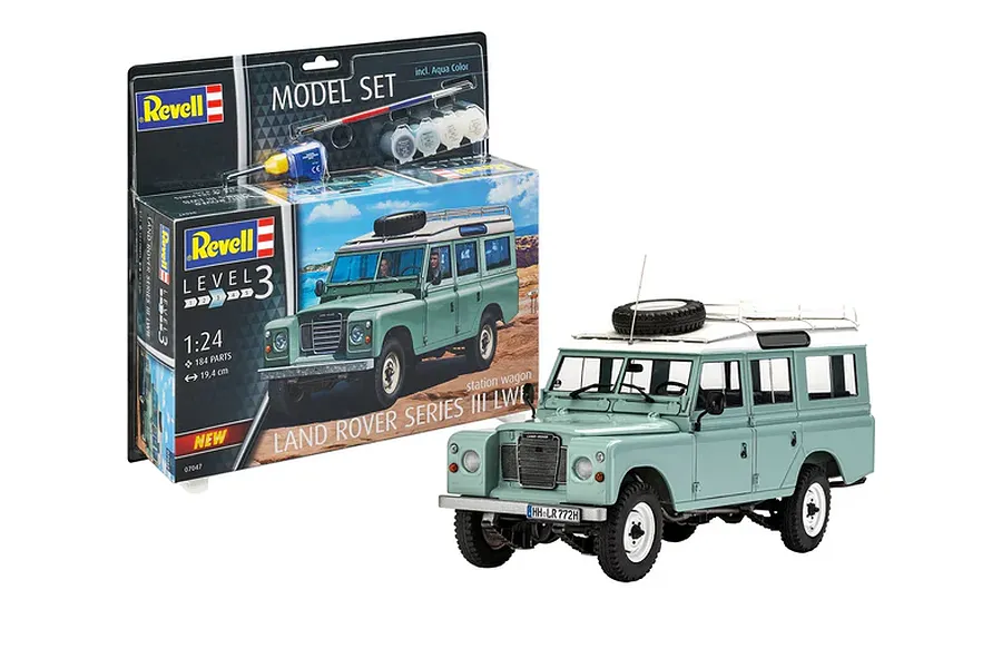 Revell 1/24 Land Rover Series III LWB Car Scaled Plastic Model Set image 135569