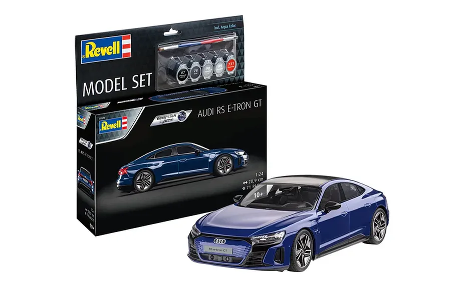 Revell 1/24 Audi E-Tron GT Car Easy Click Scaled Plastic Model Set image 1