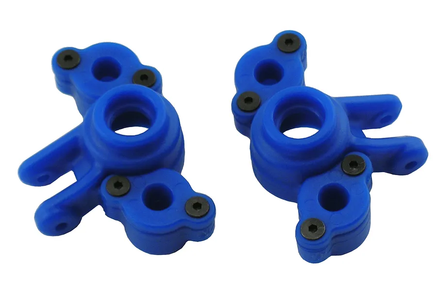 RPM Blue Traxxas 1/16 Series Steering Hubs image 13558