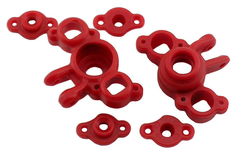 RPM Red Traxxas 1/16 Series Steering Hubs image 13559