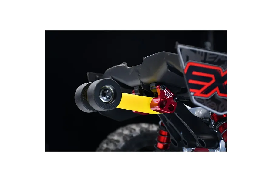 GPM Special Rear Wing Mount with Wheelie Bar Set - Red/Yellow image 135663
