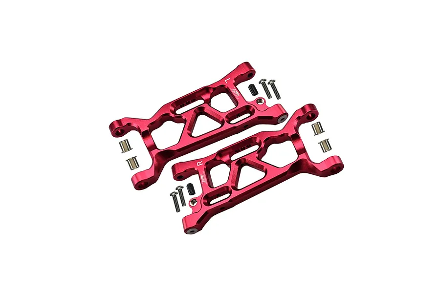 GPM Aluminium Front Lower Suspension Arms 2Pcs - Red image 135708