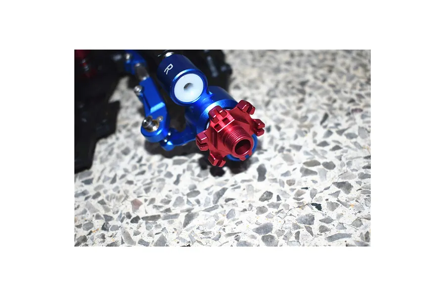 GPM Aluminium 17mm Wheel Hexes +6mm Off-Set 2Pcs - Orange image 135718
