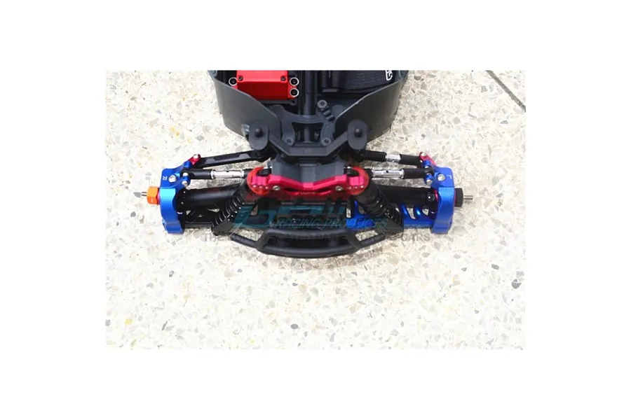 GPM Aluminium Front Hub Carriers (C-Hubs) 2Pcs - Orange image 135740