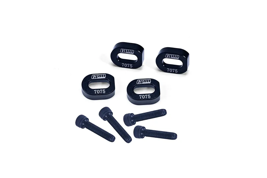 GPM Aluminium Motor Mount Braces and Screws 4Pcs - Black image 135748