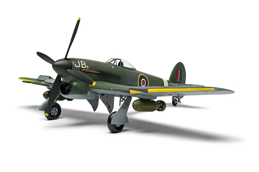 Airfix 1/72 Hawker Typhoon Mk.IB Fighter Jet Scaled Plastic Model Kit image 135978