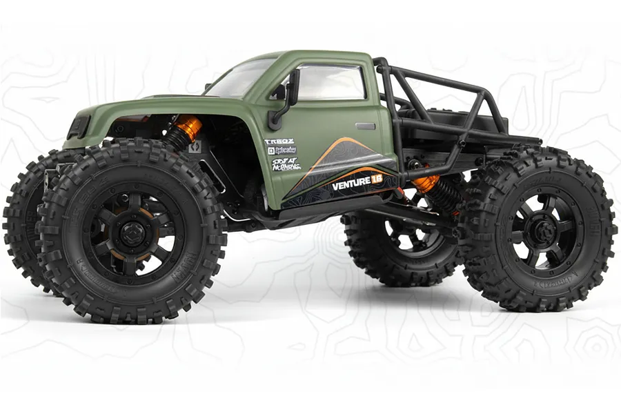 HPI Venture18 CC Flux RC Rock Crawler Electric Brushless 4WD 1/16 Scale - Green image 136130