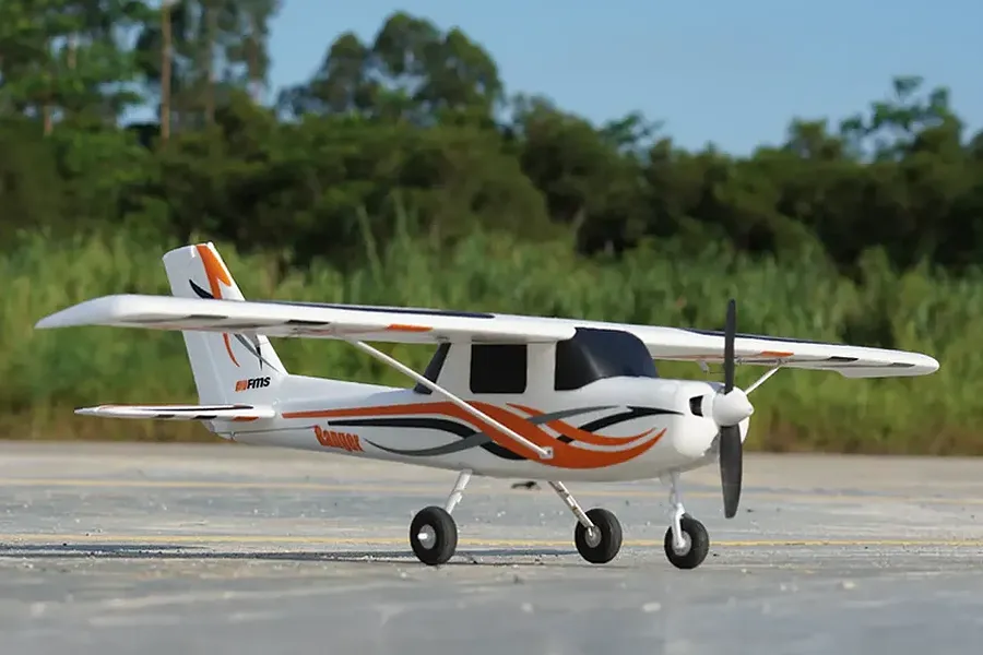 FMS RC Plane Ranger Gyro 850mm Trainer RTF - White/Red image 136205