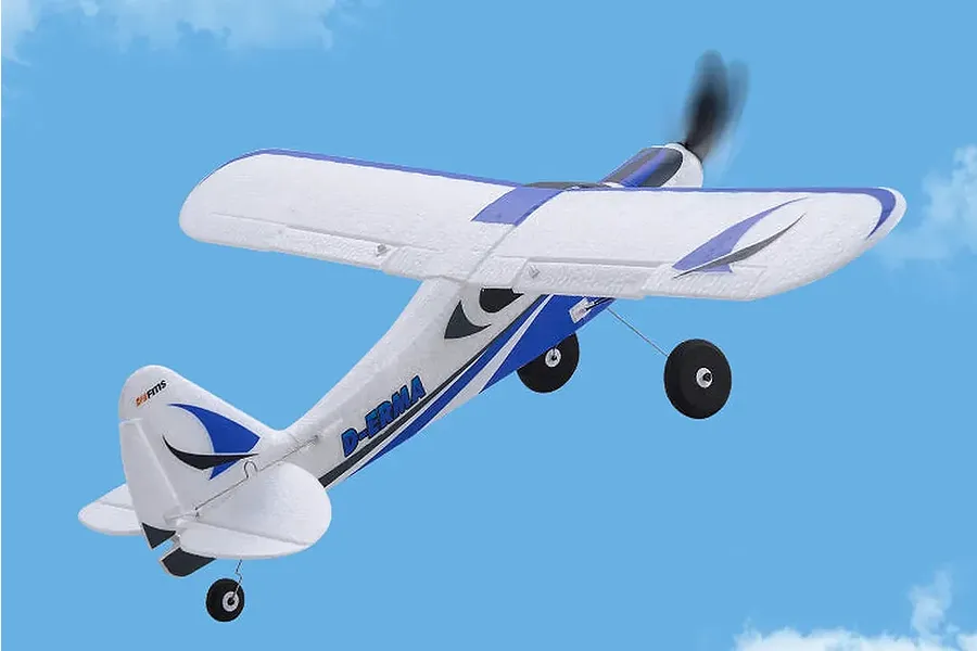 FMS RC Plane PA-18 Super Cub 500mm 3D Aerobatic RTF - White/Red image 136211