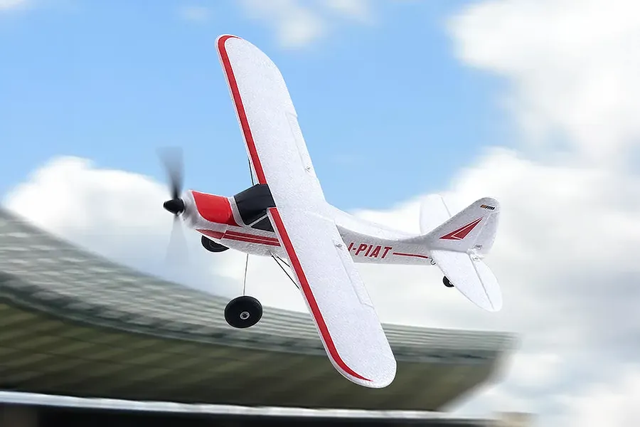 FMS RC Plane PA-18 Super Cub 500mm 3D Aerobatic RTF - White/Red image 136219