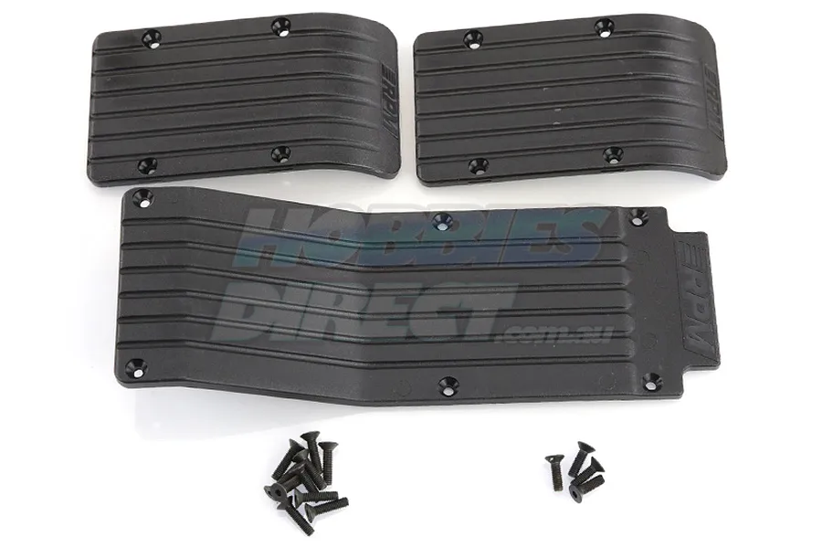 RPM Black T/E-Maxx Skid Plate Set image 13623