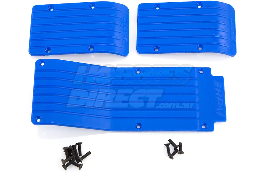 RPM Blue T/E-Maxx Skid Plate Set image 13624
