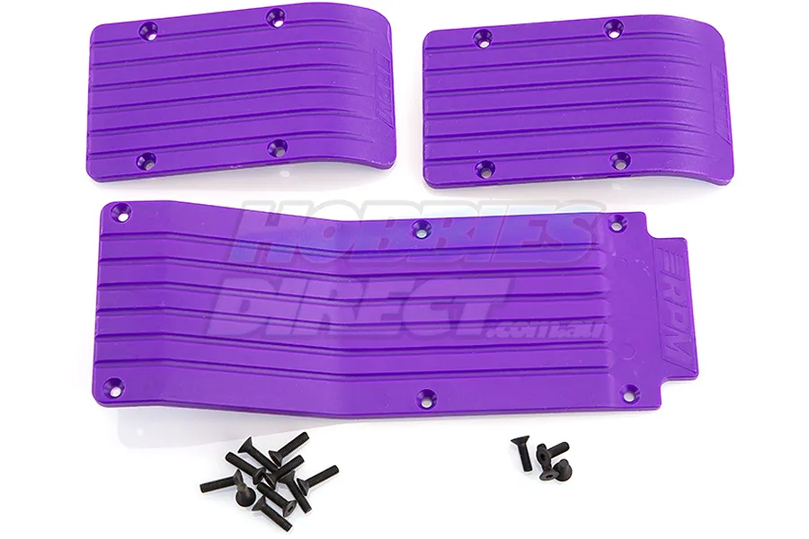 RPM Purple T/E-Maxx Skid Plate Set image 13625