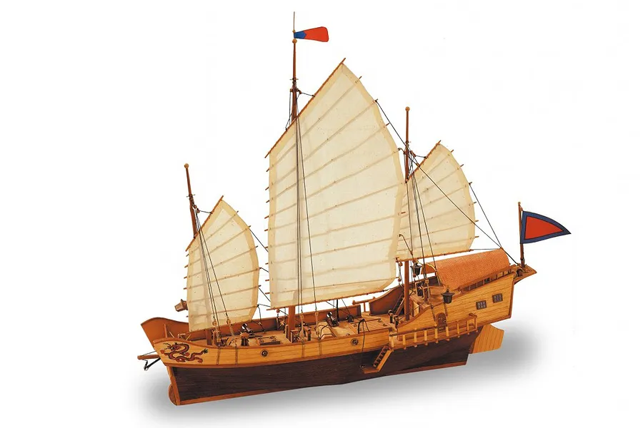 Artesania Latina 1/60 Red Dragon Chinese Junk Scaled Wooden Model Ship Kit image 136332