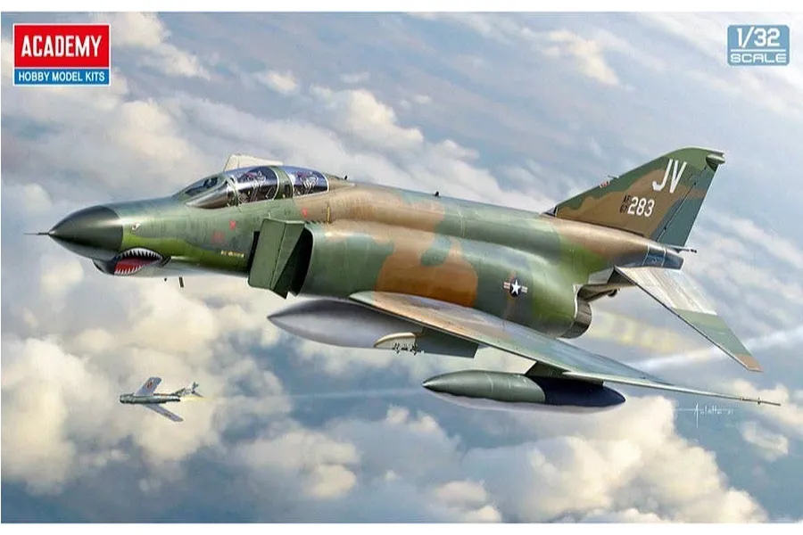 Academy 1/32 USAF F-4E Vietnam War Scale Plastic Model Kit image 136348