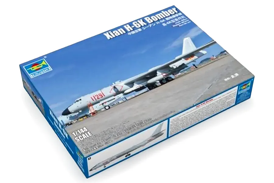 Trumpeter 1/144 Xian H-6K Strategic Bomber Scale Plastic Model Kit image 136352
