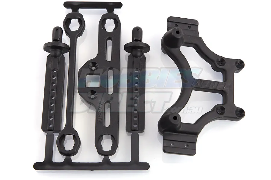 RPM Black T/E-Maxx Front or Rear Shock Tower &amp;amp; Mounts image 13639