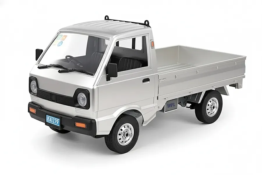 WPL D12 RC Drift Kei Truck Electric 2WD 1/10 Scale RTR - Silver image 136498