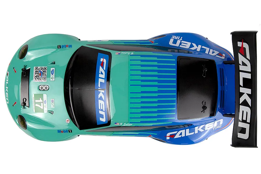 HPI RS4 Sport 3 Porsche 911 GT3 RSR RC Touring Car Electric 4WD 1/10 Scale RTR - Falken Tire Livery image 136710