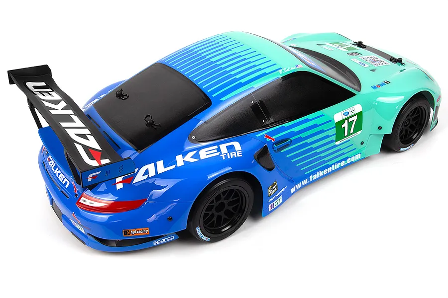 HPI RS4 Sport 3 Porsche 911 GT3 RSR RC Touring Car Electric 4WD 1/10 Scale RTR - Falken Tire Livery image 136712