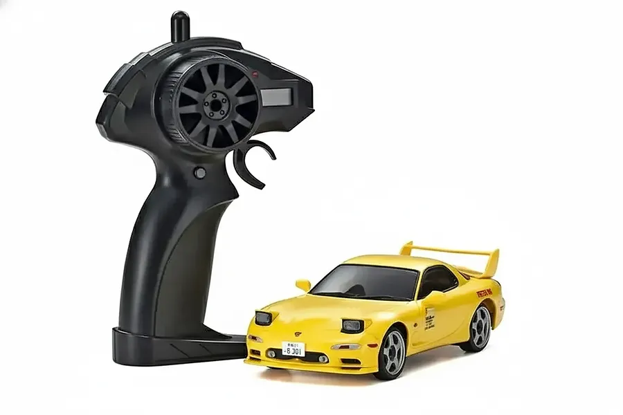 Kyosho First Mini-Z Initial D Mazda RX-7 FD3S RC Car Electric AWD 1/28 RTR - Yellow image 136725