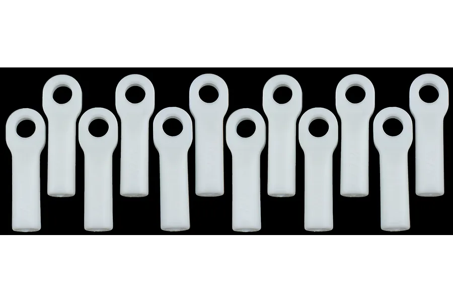RPM Dyeable White Traxxas Long Rod Ends 12Pcs image 13686