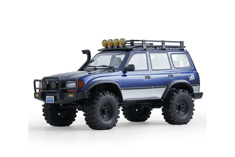 FMS FCX10 Pro Toyota Land Cruiser LC80 RS V2 RC Rock Crawler Electric Brushless 4WD 1/10 Scale RTR - Blue image 136953