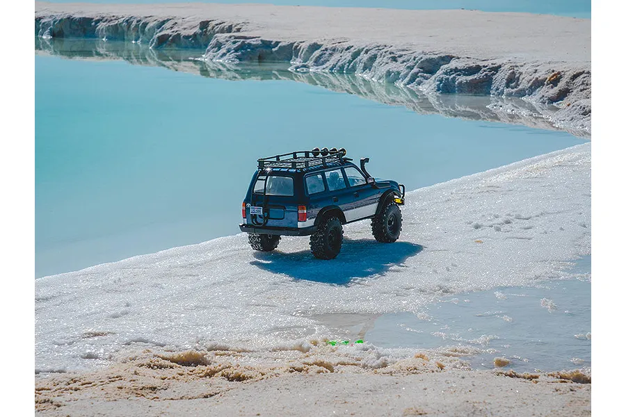 FMS FCX10 Pro Toyota Land Cruiser LC80 RS V2 RC Rock Crawler Electric Brushless 4WD 1/10 Scale RTR - Blue image 136959