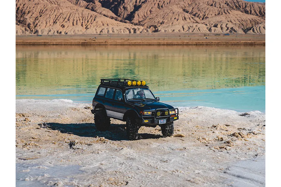 FMS FCX10 Pro Toyota Land Cruiser LC80 RS V2 RC Rock Crawler Electric Brushless 4WD 1/10 Scale RTR - Blue image 136960