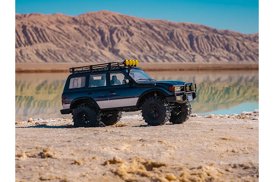 FMS FCX10 Pro Toyota Land Cruiser LC80 RS V2 RC Rock Crawler Electric Brushless 4WD 1/10 Scale RTR - Blue image 136961