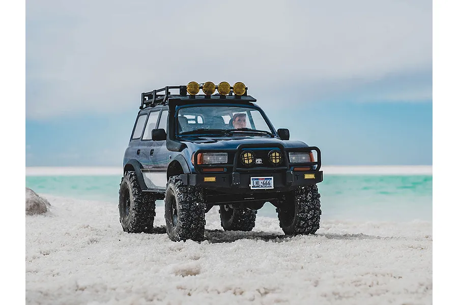FMS FCX10 Pro Toyota Land Cruiser LC80 RS V2 RC Rock Crawler Electric Brushless 4WD 1/10 Scale RTR - Blue image 136962