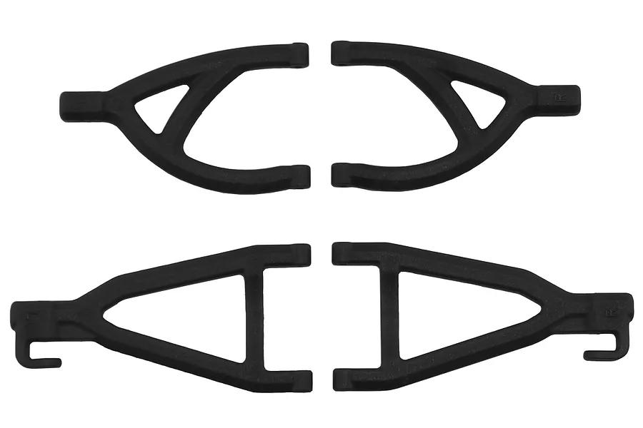 RPM Black 1/16 E-Revo Rear Upper &amp;amp; Lower Suspension Arm Set image 13705