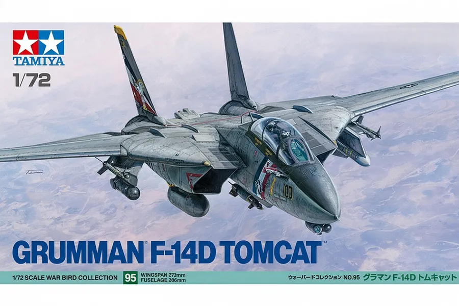 Tamiya 1/72 Grumman F-14D Tomcat Fighter Scaled Plastic Model Kit image 137077