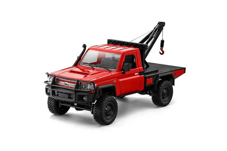 MN Model Toyota LC79 with Crane RC Rock Crawler Electric 4WD 1/12 Scale RTR - Red image 137093