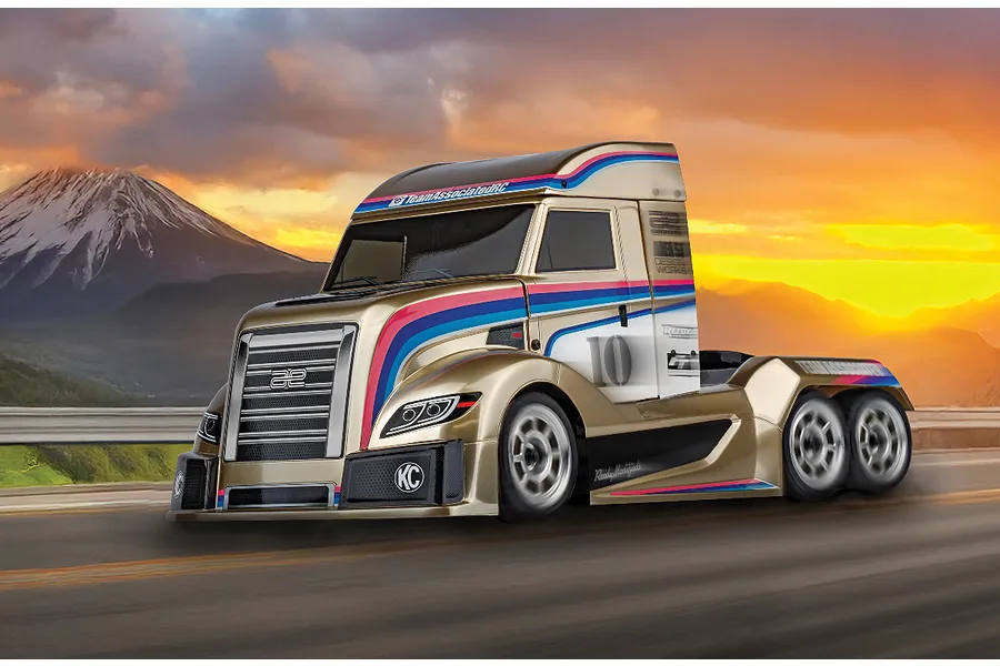 Team Associated RC10 American Custom RC Semi Truck Electric 6WD 1/10 Scale Kit - Metallic Edition image 137122