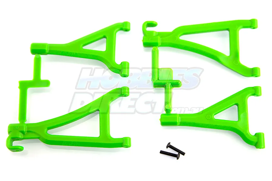 RPM Green 1/16 E-Revo Front Upper &amp;amp; Lower Suspension Arm Set image 13719